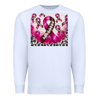 White breast cancer american football ribbon Premium Sweatshirt - NancyCooperArtShop