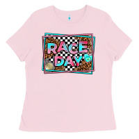 Bubblegum Pink race day Ladies Tee - AdoDesignShop