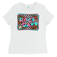 White race day Ladies Tee - AdoDesignShop