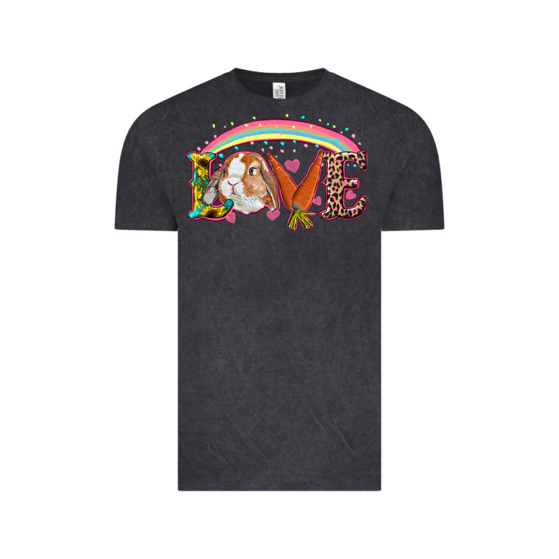 Easter Bunny Love With Rainbow Vintage Tee by RanaPortraitStore | Teevron