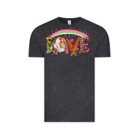 Vintage Black Easter Bunny Love With Rainbow Vintage Tee - RanaPortraitStore