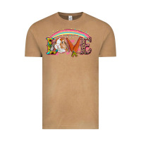 Vintage Camel Easter Bunny Love With Rainbow Vintage Tee - RanaPortraitStore