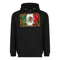 Black Christmas lights Mexican flag Heavyweight Hoodie - Jasminsmagicworld