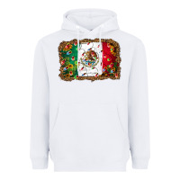 White Christmas lights Mexican flag Heavyweight Hoodie - Jasminsmagicworld