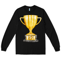 Black throphy cup Long Sleeve Tee - FaDigitalArtStudio