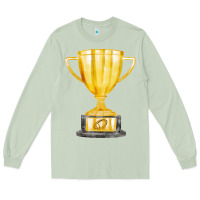 Matcha throphy cup Long Sleeve Tee - FaDigitalArtStudio