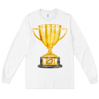 White throphy cup Long Sleeve Tee - FaDigitalArtStudio