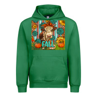 Emerald Western Fall Cow Urban Hoodie - LillyAllenDesigns