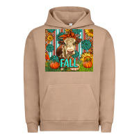 Pigment Burro Western Fall Cow Urban Hoodie - LillyAllenDesigns