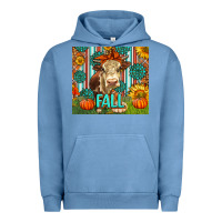 Western Fall Cow Urban Hoodie | Teevron