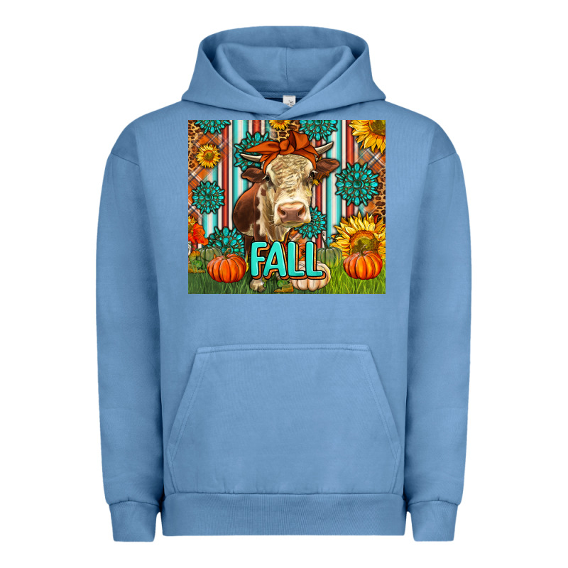 Western Fall Cow Urban Hoodie by LillyAllenDesigns | Teevron