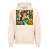 Sandshell Western Fall Cow Urban Hoodie - LillyAllenDesigns