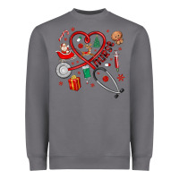 Storm christmas nurse Heavyweight Sweatshirt - MaliasSmallBusiness