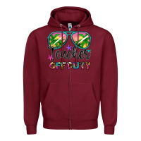Burgundy teacher off duty Zipper Hoodie - Artiststas