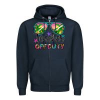 Navy teacher off duty Zipper Hoodie - Artiststas