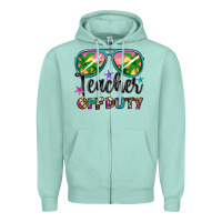 Seafoam teacher off duty Zipper Hoodie - Artiststas