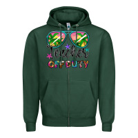 Sports Green teacher off duty Zipper Hoodie - Artiststas