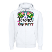 White teacher off duty Zipper Hoodie - Artiststas