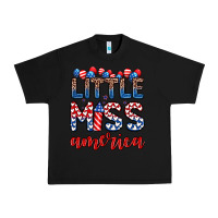 Black little miss America Urban Heavy Tee - Zillion Design Studio