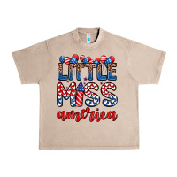 French Oak little miss America Urban Heavy Tee - Zillion Design Studio