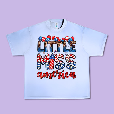 Little Miss America Urban Heavy Tee Designed By Zillion Design Studio