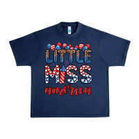 Navy little miss America Urban Heavy Tee - Zillion Design Studio