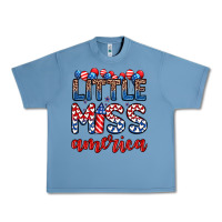 Pebble Blue little miss America Urban Heavy Tee - Zillion Design Studio