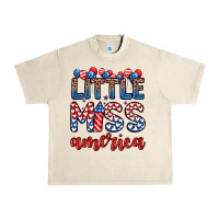 Sandshell little miss America Urban Heavy Tee - Zillion Design Studio