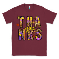 Burgundy give thanks Classic Tee - CowhideDigitalArt