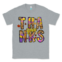 Heather Grey give thanks Classic Tee - CowhideDigitalArt