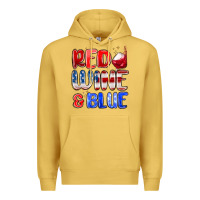 Antique Gold red wine and blue Premium Hoodie - MaliasSmallBusiness