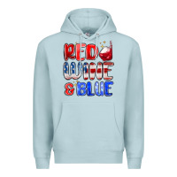 Blue Mist red wine and blue Premium Hoodie - MaliasSmallBusiness