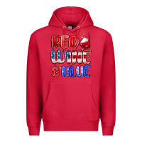 Cardinal red wine and blue Premium Hoodie - MaliasSmallBusiness