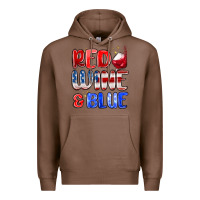 Chestnut red wine and blue Premium Hoodie - MaliasSmallBusiness