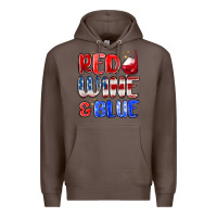 Coffee red wine and blue Premium Hoodie - MaliasSmallBusiness