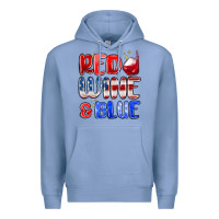 Colony Blue red wine and blue Premium Hoodie - MaliasSmallBusiness