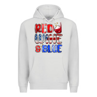 Dove Grey red wine and blue Premium Hoodie - MaliasSmallBusiness