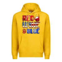 Lemon red wine and blue Premium Hoodie - MaliasSmallBusiness