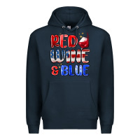 Navy red wine and blue Premium Hoodie - MaliasSmallBusiness