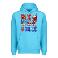 Ocean Blue red wine and blue Premium Hoodie - MaliasSmallBusiness