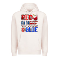 Pale Pink red wine and blue Premium Hoodie - MaliasSmallBusiness