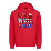 Red red wine and blue Premium Hoodie - MaliasSmallBusiness