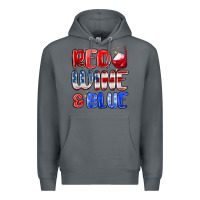 Rock red wine and blue Premium Hoodie - MaliasSmallBusiness