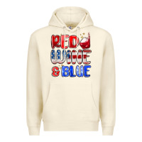 Sandshell red wine and blue Premium Hoodie - MaliasSmallBusiness