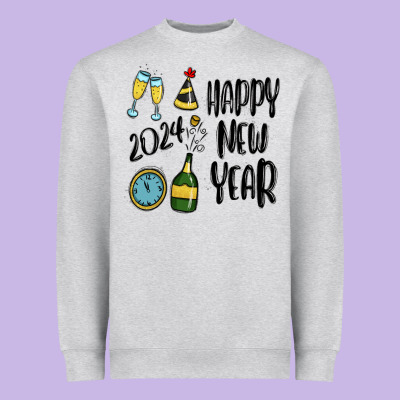 Heavyweight Sweatshirt happy new year 2024