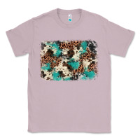 Lilac turquoise glitter cowhide background Classic Tee - BarkalooDesign