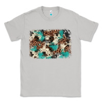 Moon Dust turquoise glitter cowhide background Classic Tee - BarkalooDesign