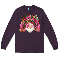 Plum pink christmas rainbow Long Sleeve Tee - AdoDesignShop