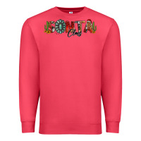 Cardinal western christmas santa claus sunflowers and cactus Premium Sweatshirt - Jasminsmagicworld