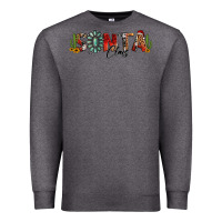 Charcoal Heather western christmas santa claus sunflowers and cactus Premium Sweatshirt - Jasminsmagicworld